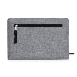 Bloc-notes personnalisé  en RPET - Cesful Matières : PET recyclé Couleurs : gris