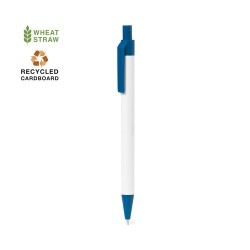 Stylo Bille Personnalisable Éco-responsable - Cezon Matières : carton recyclé Couleurs : bleu 2