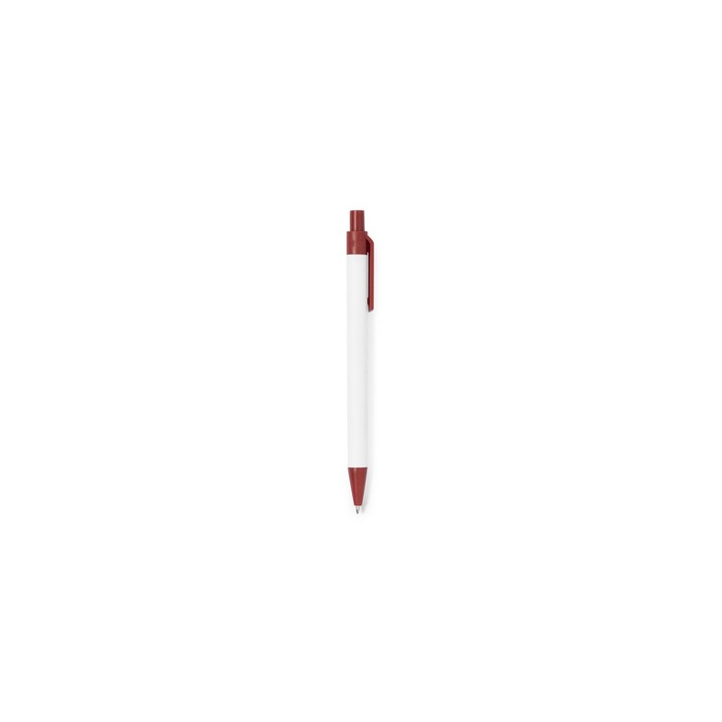 Stylo Bille Personnalisable Éco-responsable - Cezon Matières : carton recyclé Couleurs : rouge cadeau entreprise pas cher