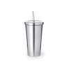 Mug Isotherme Personnalisé Éco-responsable - Verre Thermique Moder pas cher Matières : acier inoxydable Couleurs : argenté cadea