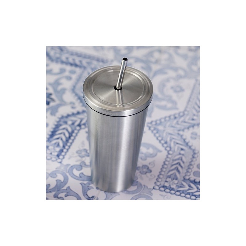 Mug Isotherme Personnalisé Éco-responsable - Verre Thermique Moder pas cher Matières : acier inoxydable Couleurs : argenté objet