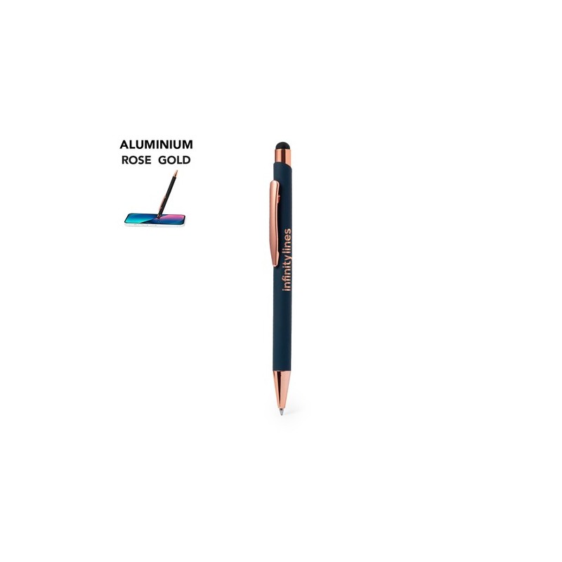 Stylet Bille Multifonction Personnalisé Taulf Matières : caoutchouc Couleurs : noir objet promotionnel éco-responsable