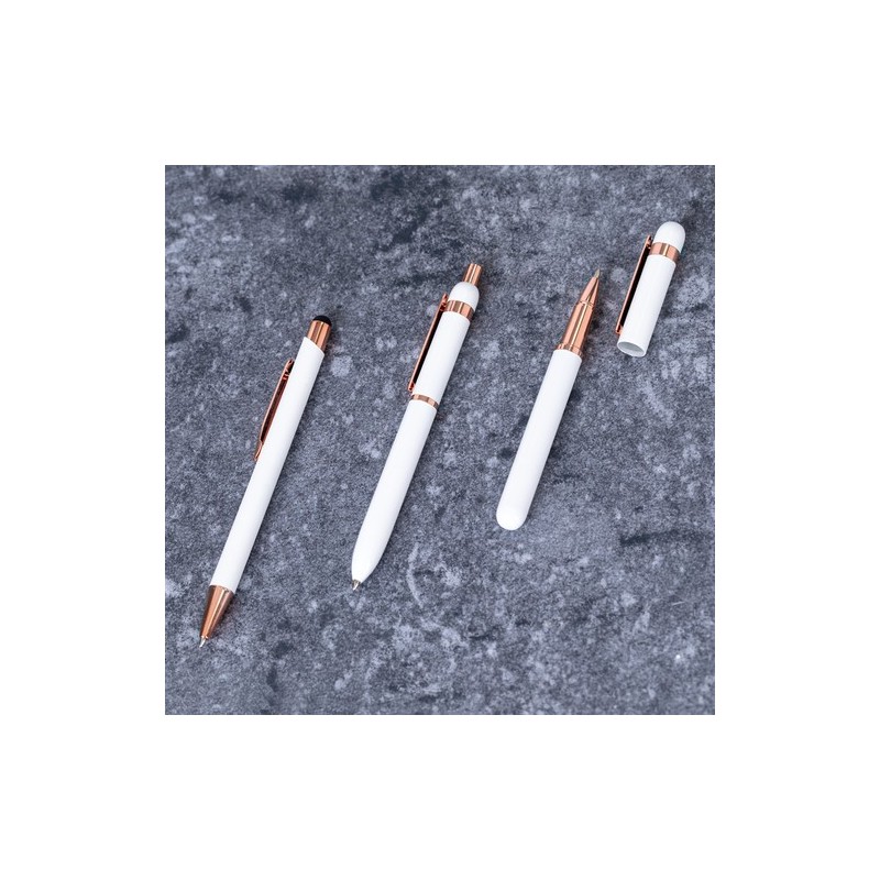 Stylet Bille Multifonction Personnalisé Taulf Matières : caoutchouc Couleurs : noir personnalisable avec votre logo