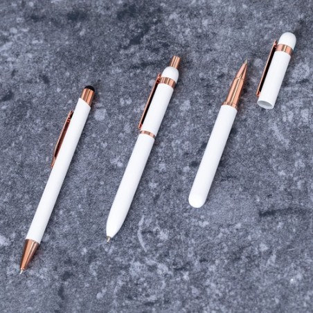 Stylet Bille Multifonction Personnalisé Taulf Matières : caoutchouc Couleurs : noir personnalisable avec votre logo