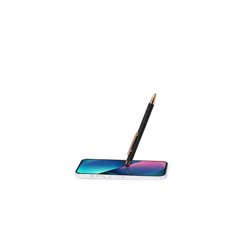 Stylet Bille Multifonction Personnalisé Taulf Matières : caoutchouc Couleurs : gris objet publicitaire robuste