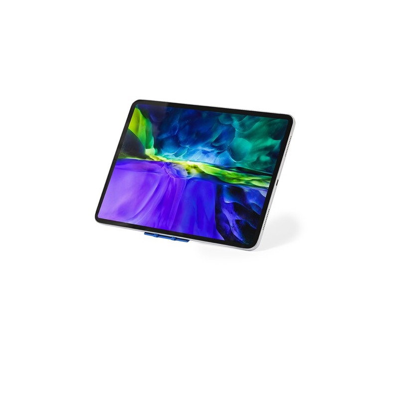 Support personnalisé pour tablette et smartphone - Support Angie pas cher Couleurs : bleu cadeau entreprise pas cher