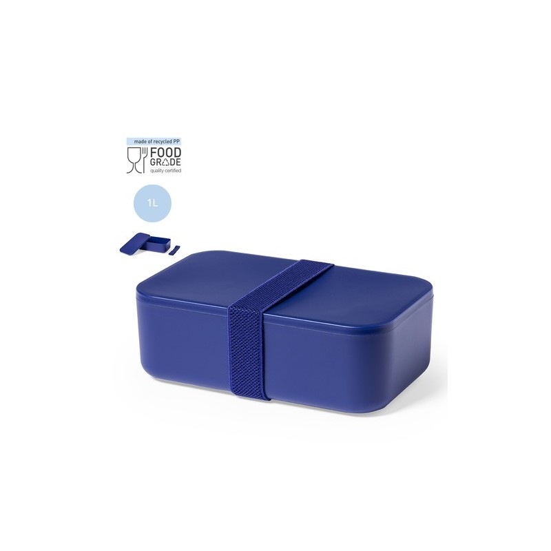 Gamelle sans BPA personnalisée pas cher - Sandix Matières : polypropylène (PP) Couleurs : bleu marine objet promotionnel éco-res