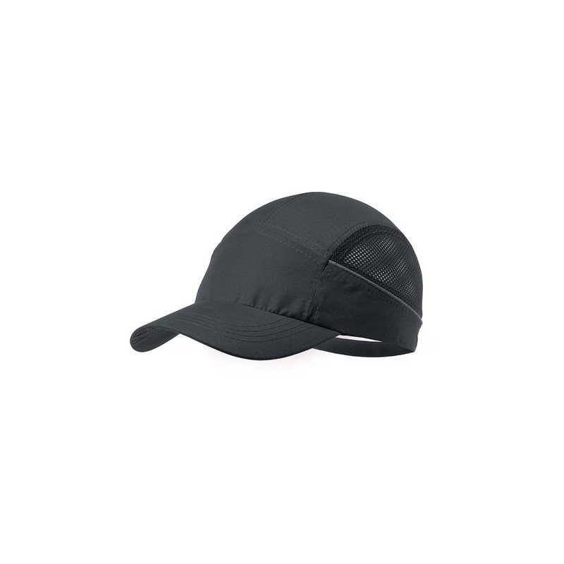 Casquette Personnalisée Publicitaire Isildur Matières : microfibre Couleurs : noir objet publicitaire robuste