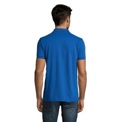 Polo personnalisé homme en polycoton 200g - PRIME MEN Matières : PET Taille textile : XXL Couleurs : bleu royal impression haute