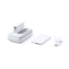 Set de Power Bank Éco-responsable Personnalisé - Accessoire High Tech Cody Couleurs : blanc
