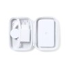 Set de Power Bank Éco-responsable Personnalisé - Accessoire High Tech Cody Couleurs : blanc cadeau entreprise pas cher