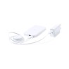 Set de Power Bank Éco-responsable Personnalisé - Accessoire High Tech Cody Couleurs : blanc impression haute définition