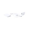Set de Power Bank Éco-responsable Personnalisé - Accessoire High Tech Cody Couleurs : blanc marquage laser ultra précis