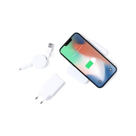 Set de Power Bank Éco-responsable Personnalisé - Accessoire High Tech Cody Couleurs : blanc livraison express 24h 48h