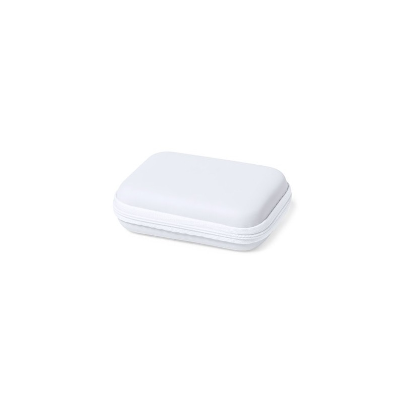 Set de Power Bank Éco-responsable Personnalisé - Accessoire High Tech Cody Couleurs : blanc objet promotionnel éco-responsable