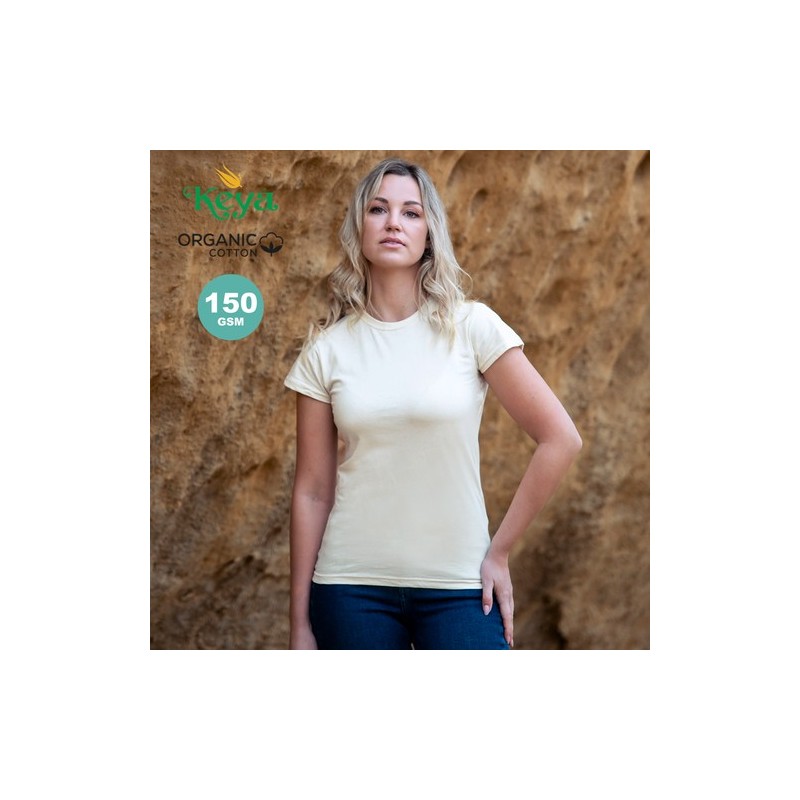 T-Shirt Éco-responsable Confortable Femme "Keya" Organic WM Matières : coton organique Taille textile : L Couleurs : naturel cad