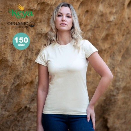 T-Shirt Éco-responsable Confortable Femme "Keya" Organic WM Matières : coton organique Taille textile : L Couleurs : naturel cad