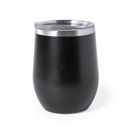 Verre Isotherme Pratique Personnalisé - Bobby Matières : acier inoxydable Couleurs : gris objet promo petit budget