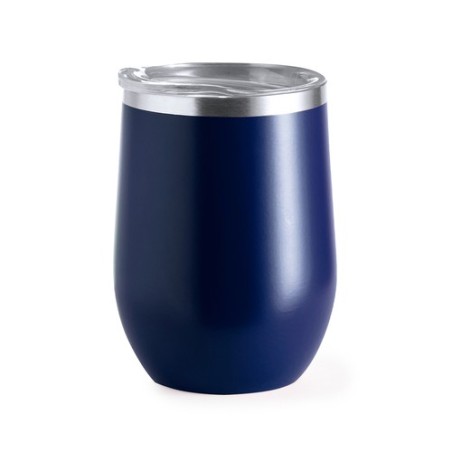 Verre Isotherme Pratique Personnalisé - Bobby Matières : acier inoxydable Couleurs : gris cadeau entreprise pas cher