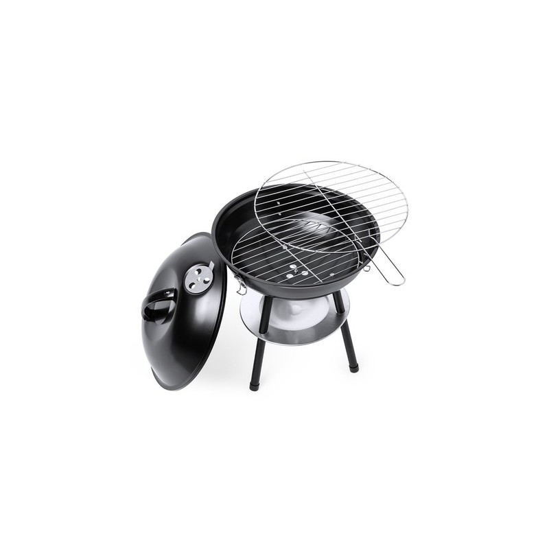Barbecue  durable personnalisé Mayrax Matières : métal Couleurs : noir marquage laser ultra précis