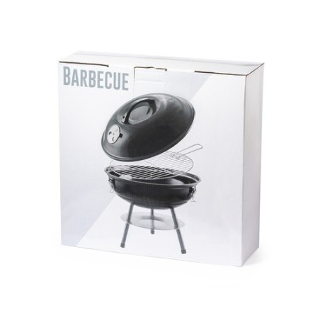 Barbecue  durable personnalisé Mayrax Matières : métal Couleurs : noir objet promotionnel éco-responsable