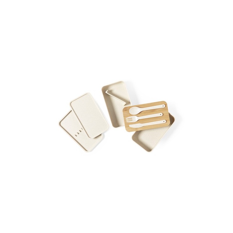 Boîte à déjeuner personnalisée Gamelle Bawar pas cher Matières : bambou Couleurs : naturel livraison express 24h 48h
