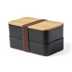 Boîte à déjeuner personnalisée Gamelle Bawar pas cher Matières : bambou Couleurs : naturel 2