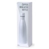 Bidon Isotherme Thermique Personnalisé Kungel pas cher Matières : acier inoxydable Couleurs : blanc livraison express 24h 48h