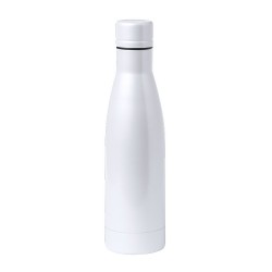 Bidon Isotherme Thermique Personnalisé Kungel pas cher Matières : acier inoxydable Couleurs : blanc objet promo petit budget