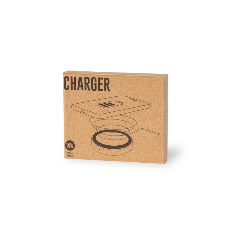 Chargeur Éco-Friendly Personnalisé à Induction Pas Cher - Cirkal Matières : ABS Couleurs : naturel cadeau collaborateur premium