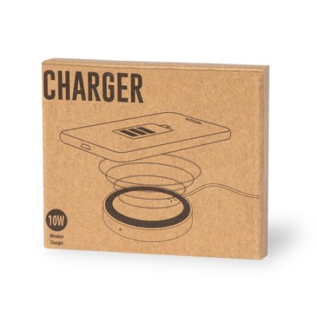 Chargeur Éco-Friendly Personnalisé à Induction Pas Cher - Cirkal Matières : ABS Couleurs : naturel cadeau collaborateur premium