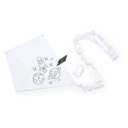 Cerf-volant personnalisé pas cher avec création de design - Yumbi Matières : polyester Couleurs : blanc