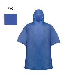 Poncho personnalisé imperméable et pratique Montello Matières : PVC Couleurs : rouge 2