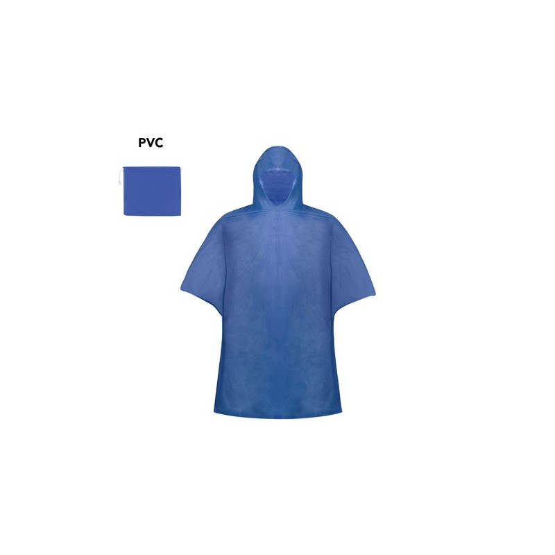 Poncho personnalisé imperméable et pratique Montello Matières : PVC Couleurs : rouge marquage laser ultra précis