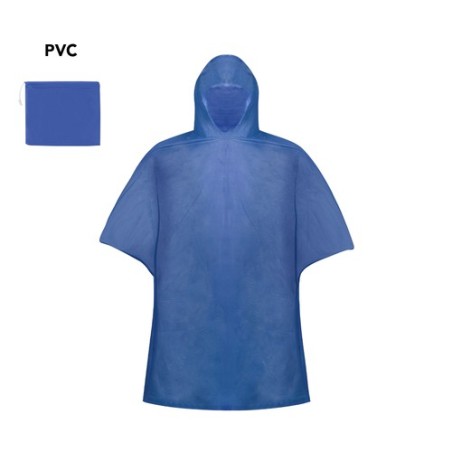 Poncho personnalisé imperméable et pratique Montello Matières : PVC Couleurs : rouge marquage laser ultra précis