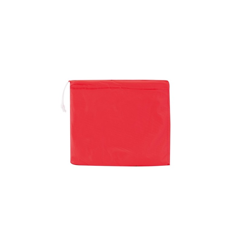 Poncho personnalisé imperméable et pratique Montello Matières : PVC Couleurs : rouge marquage couleur éclatante