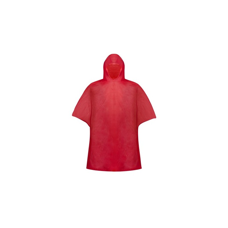 Poncho personnalisé imperméable et pratique Montello Matières : PVC Couleurs : rouge objet promo petit budget