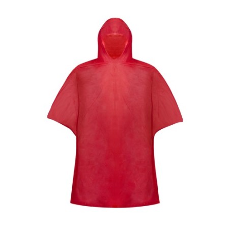 Poncho personnalisé imperméable et pratique Montello Matières : PVC Couleurs : rouge objet promo petit budget