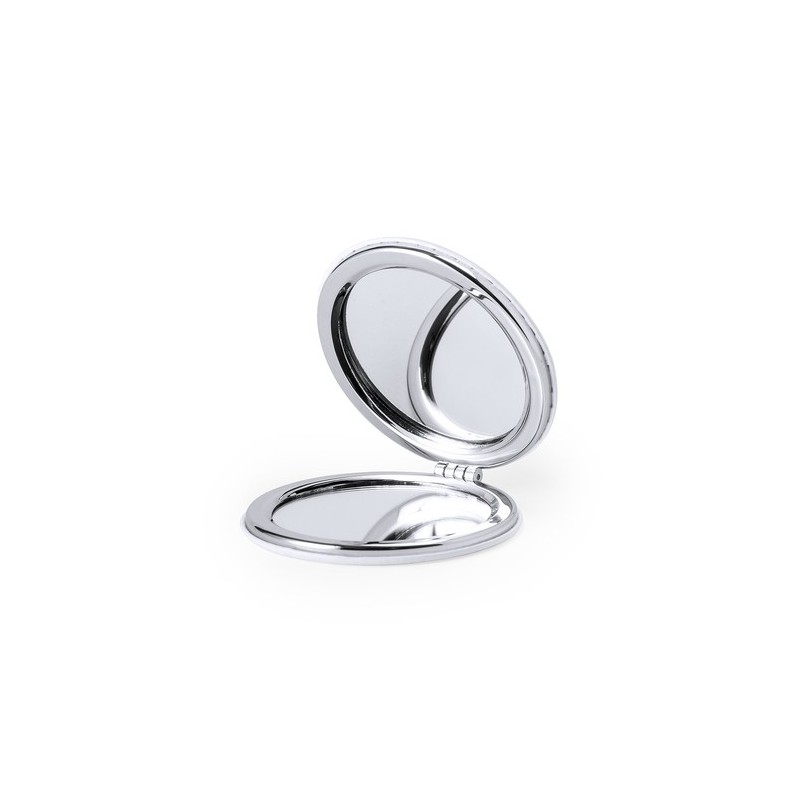 Miroir de Poche Personnalisé Élégant pas cher Plumiax Matières : PU Couleurs : blanc