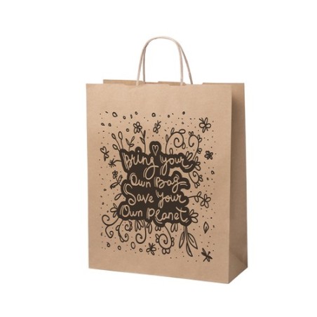 Sac en Papier Personnalisé - Sac Éco-responsable Nauska Matières : papier recyclé