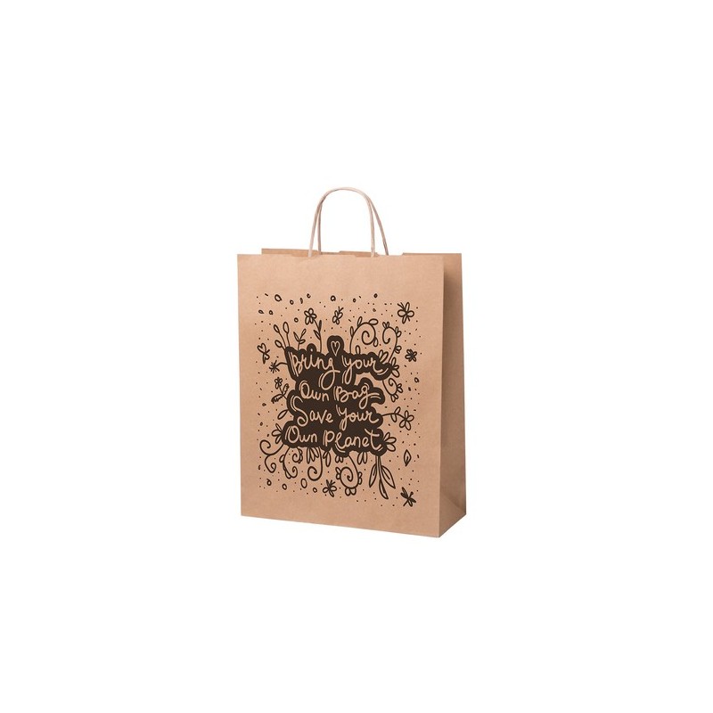 Sac en Papier Personnalisé - Sac Éco-responsable Nauska Matières : papier recyclé impression haute définition