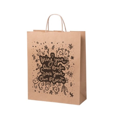 Sac en Papier Personnalisé - Sac Éco-responsable Nauska Matières : papier recyclé impression haute définition