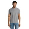 Polo personnalisé homme en polycoton 200g - PRIME MEN Matières : PET Taille textile : S Couleurs : gris chiné personnalisable av