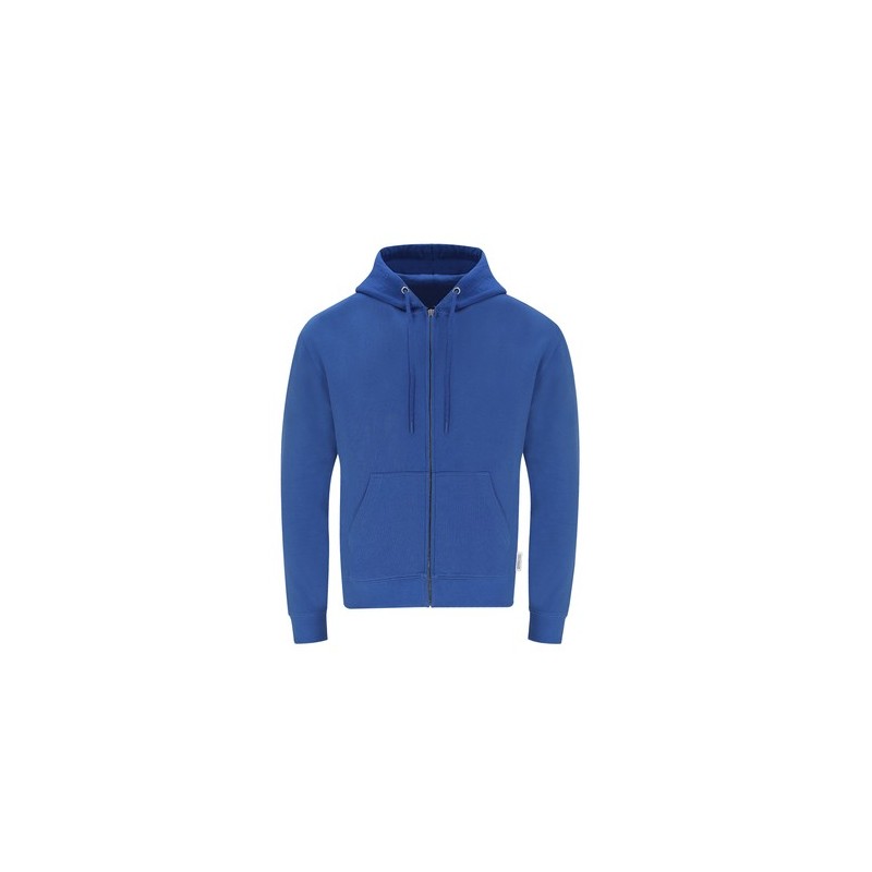 Sweat-Shirt à Capuche Éco-responsable avec Crémaillère Adulte Walder Matières : coton organique Taille textile : M Couleurs : bl