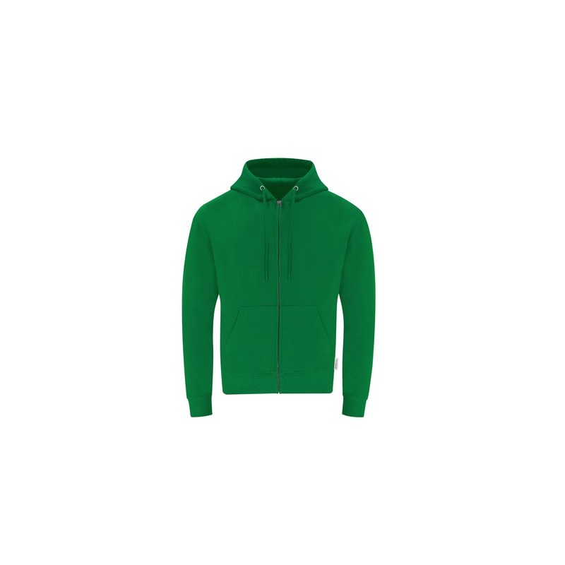 Sweat-Shirt à Capuche Éco-responsable avec Crémaillère Adulte Walder Matières : coton organique Taille textile : S Couleurs : gr