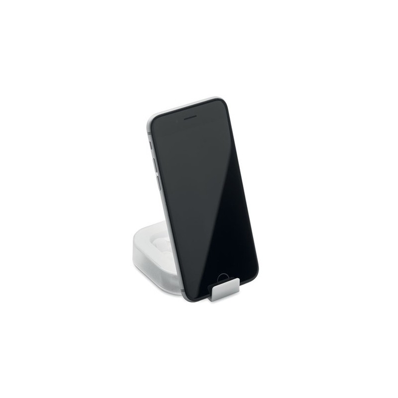 Écouteurs Confortables en Silicone Performants - MUSISOFT C Matières : ABS Couleurs : blanc personnalisable avec votre logo
