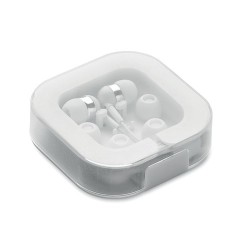 Écouteurs Confortables en Silicone Performants - MUSISOFT C Matières : ABS Couleurs : blanc cadeau entreprise pas cher