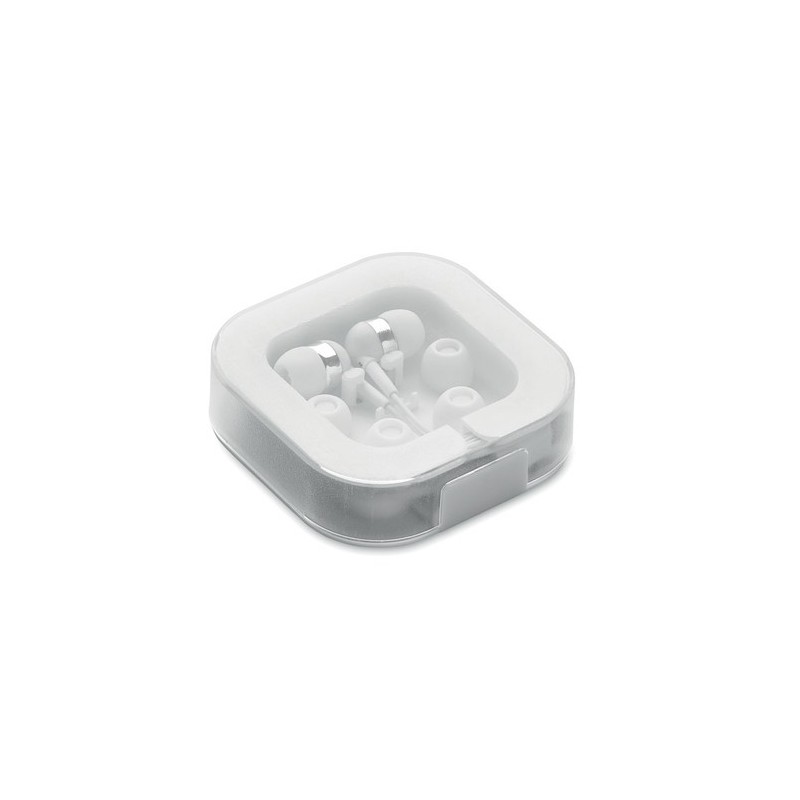 Écouteurs Confortables en Silicone Performants - MUSISOFT C Matières : ABS Couleurs : blanc cadeau entreprise pas cher