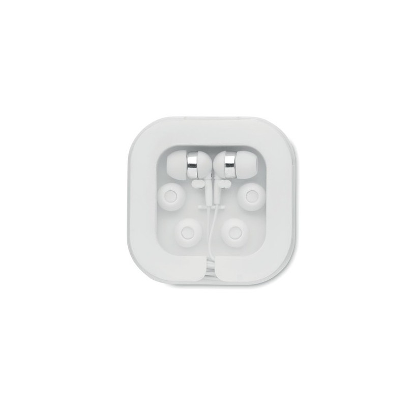 Écouteurs Confortables en Silicone Performants - MUSISOFT C Matières : ABS Couleurs : blanc marquage laser ultra précis