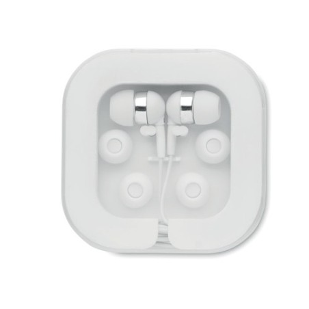 Écouteurs Confortables en Silicone Performants - MUSISOFT C Matières : ABS Couleurs : blanc marquage laser ultra précis